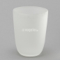 Preview: Windlichtglas Ethno, H 12 x Do 9  cm, opak, Weiss