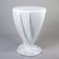 Preview: Husse Stehtisch D 80 cm, NTCS, bodenlang, Weiss;