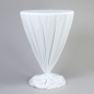 Preview: Husse Stehtisch D 80 cm, NTCS, bodenlang, Weiss;