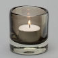 Preview: Teelichtglas Lounge, H 7 x D 7 cm, Anthrazit;