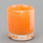 Preview: Teelichtglas Lounge, H 7 x D 7 cm, Orange;