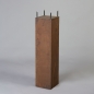Preview: Säule, Eisenblech, H 100 x 25 x 25 cm Edelrost;