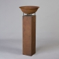 Preview: Säule, Eisenblech, H 100 x 25 x 25 cm Edelrost;