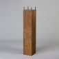 Preview: Säule, Eisenblech, H 120 x 25 x 25 cm, Edelrost;