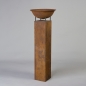 Preview: Säule, Eisenblech, H 120 x 25 x 25 cm, Edelrost;