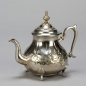 Preview: Teekanne, orientalisch, ca. H 20 x D 20 cm, Silber;