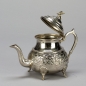 Preview: Teekanne, orientalisch, ca. H 20 x D 20 cm, Silber;