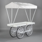 Preview: Marktwagen, H 205 x B 175 x T 104 cm, Weiss;