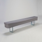 Preview: Husse Bierbank, FTCS, L 220 x 25 cm, Grau;