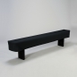 Preview: Husse Bierbank, FTCS, L 220 x  B 25 cm, Schwarz;