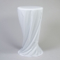 Preview: Husse Stehtisch D 60 cm, NTCS, bodenlang, Weiss;