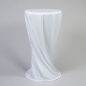 Preview: Husse Stehtisch D 60 cm, NTCS, bodenlang, Weiss;