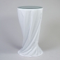 Preview: Husse Stehtisch D 60 cm, NTCS, bodenlang, Weiss;