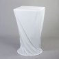 Preview: Husse Stehtisch quadratisch, 60,5 x 60,5 cm, Weiss;