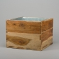 Preview: Pflanzgefäss Edelholz, H 30 x 40 x 40 cm, Natur;