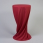 Preview: Husse Stehtisch D 60 cm, FTCS, lang, Bordeaux;