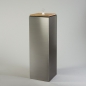 Preview: Säule Edelstahl, H 120 x 40 x 40 cm, Natur;