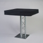 Preview: Husse Stehtisch quadratisch, 100 x 100, Schwarz;