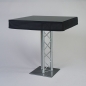 Preview: Husse Stehtisch quadratisch, 100 x 100, Schwarz;