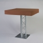 Preview: Husse Stehtisch quadratisch, 100 x 100 cm, Braun;