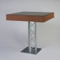 Preview: Husse Stehtisch quadratisch, 100 x 100 cm, Braun;