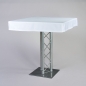 Preview: Husse Stehtisch, Satin CS, 100 x 100, Weiss;