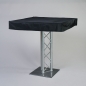 Preview: Husse Stehtisch, Saba, 100 x 100 cm, Schwarz;