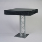 Preview: Husse Stehtisch, Saba, 100 x 100 cm, Schwarz;