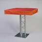 Preview: Husse Stehtisch, Saba, 100 x 100 cm, Dark Orange;