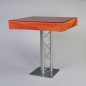 Preview: Husse Stehtisch, Saba, 100 x 100 cm, Dark Orange;