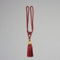 Preview: Raffhalter mit Quaste, L ca. 70 cm, Rot/Gold;