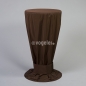 Preview: Husse Stehtisch D 60 cm, Saba, bodenlang, Chocolat