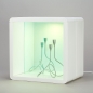 Preview: Regal "Cube", Modul 1/1, beleuchtet, Weiss;