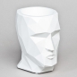 Preview: Pflanzgefäss ADAN, H 18 x B 13 cm, Weiss;