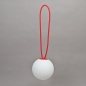 Preview: Akku-LED-Leuchte BOLLEKE, D 20 cm, Weiss/Rot;