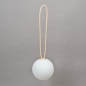 Preview: Akku-LED-Leuchte BOLLEKE, D 20 cm, Weiss/Sand;