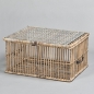 Preview: Rattankoffer M, L 62 x B 47 H 32 cm, Bambus, Natur;