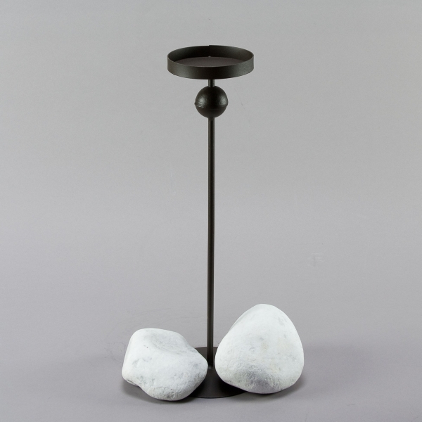 Objektständer Maison, Eisen, H 54 cm, Schwarz;