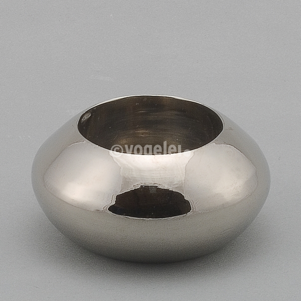 Teelichthalter, Metall, D 7 x H 3,5 cm, Silber