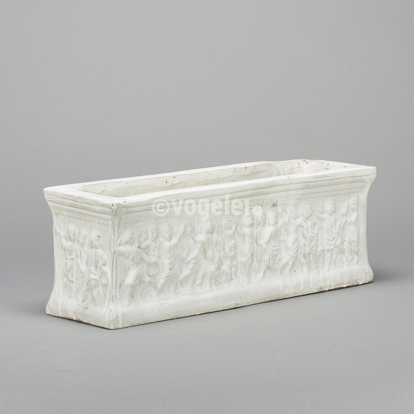 Jardiniere, Terra, B 54 x H 19 x T 17 cm, Altweiss