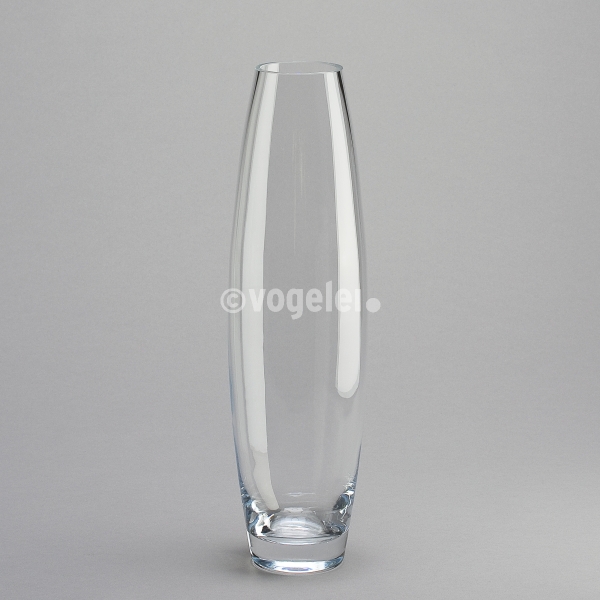 Vase Eclipse, H 40 cm, Glas, Klar