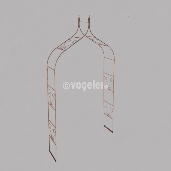 Rosenbogen, Eisen, spitz, B 140 x T 35 x H 280 cm