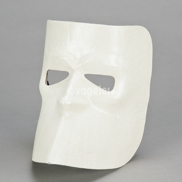 Venezianische Maske Bauta, Weiss