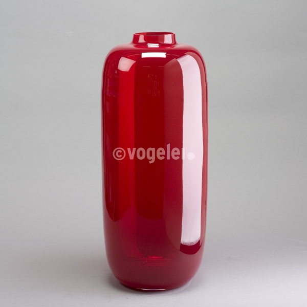 Vase Bubble maxi, Glas, H 70 x D 30 cm, Rot