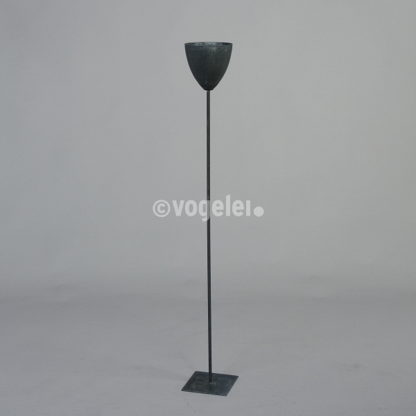 Objektständer, Kelchform, Eisen, H 115 cm, Schwarz