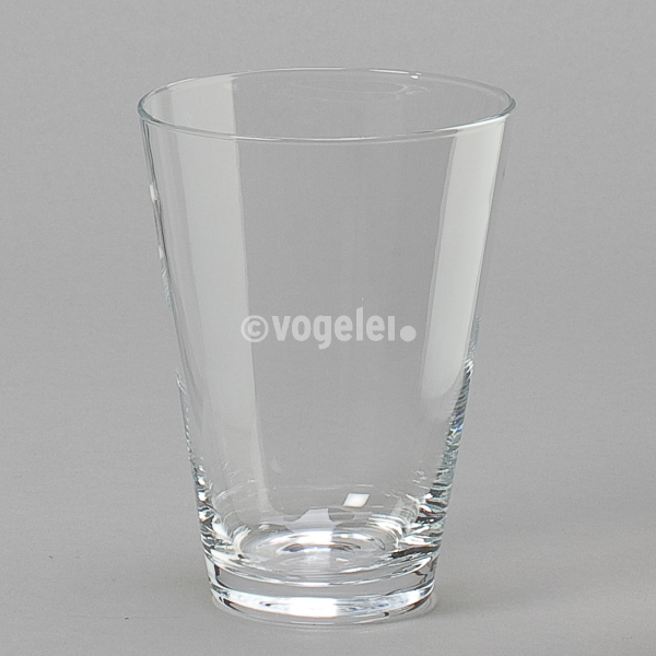 Glas konisch, H 15 x Do 11 x Du 6 cm, Klar