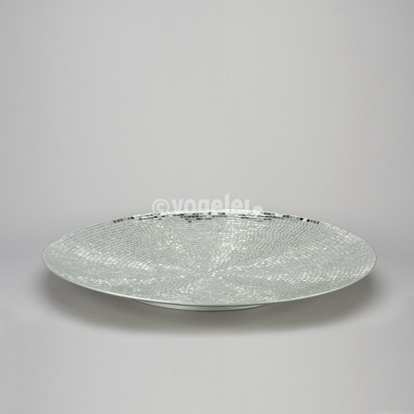 Spiegelschale, D 70 cm, Silber