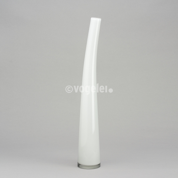 Flaschenvase 56 cm, glanz, Weiss