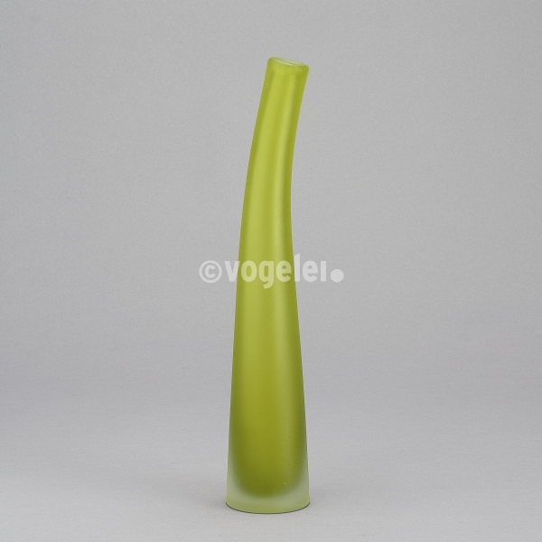 Flaschenvase 32 cm, matt, Grasgrün