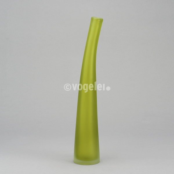 Flaschenvase 40 cm, matt, Grasgrün